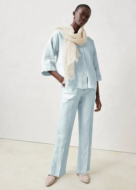 Byxa i rent linne, bonprix