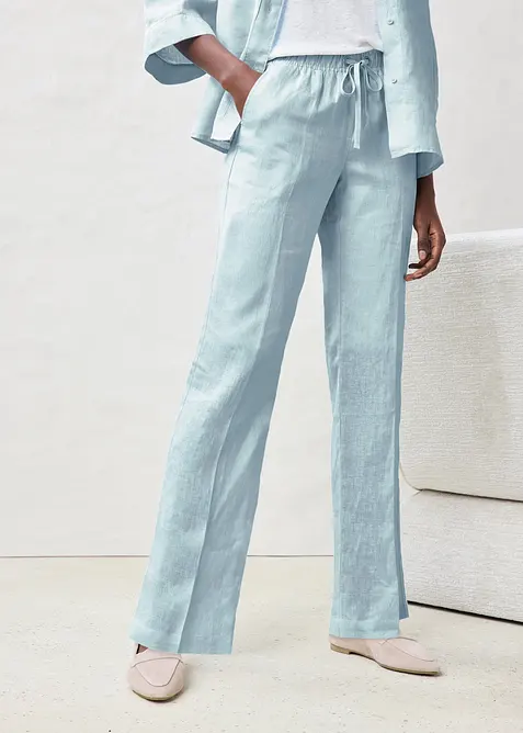 Byxa i rent linne, bonprix