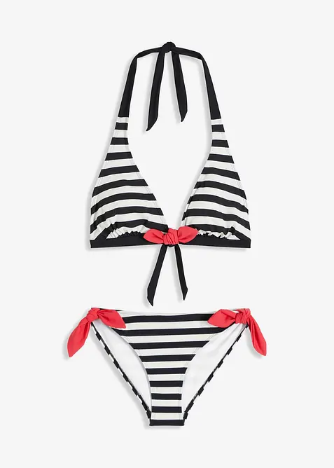 Halterneckbikini med knytband (2-delar), bonprix