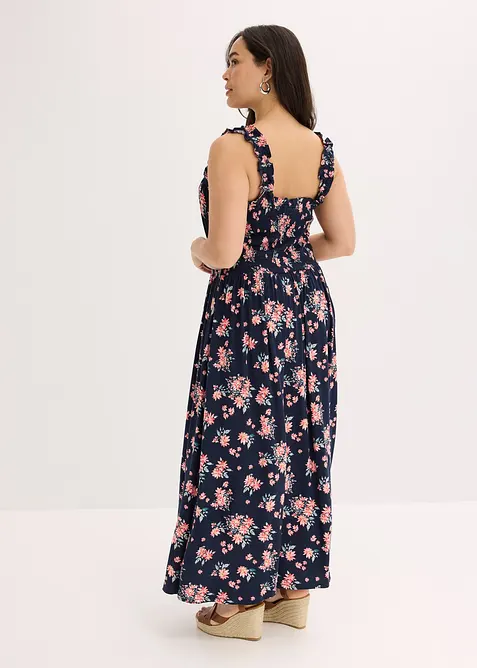 Mönstrad maxiklänning av viskosmix, bonprix