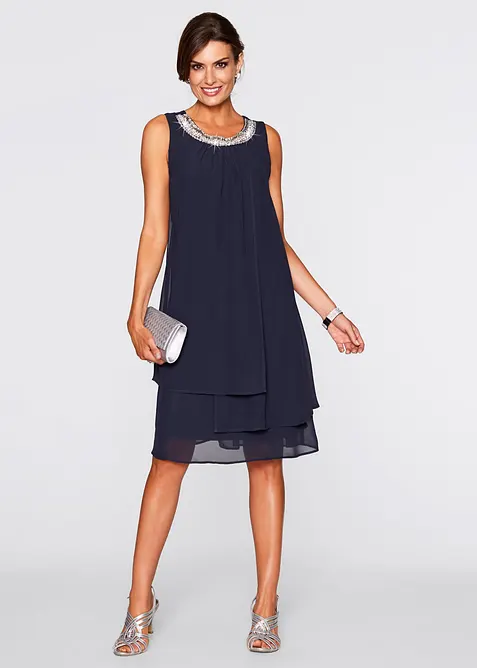 Premiumklänning med applikation, bonprix