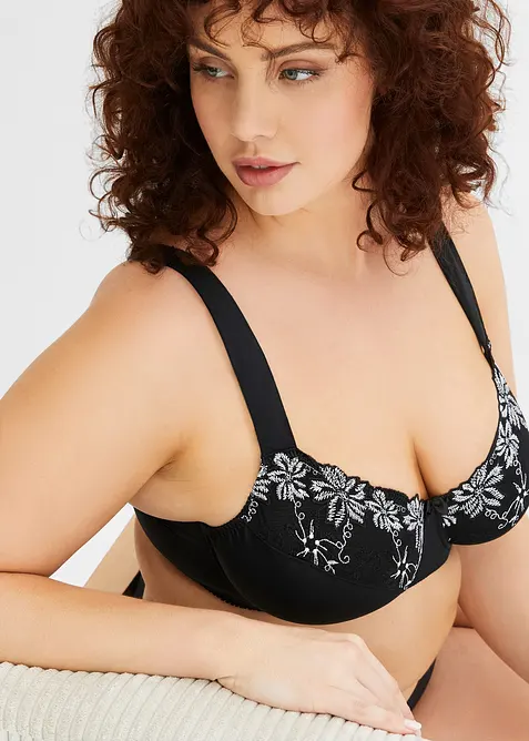 BH med bygel och vadderade axelband (2-pack), bonprix