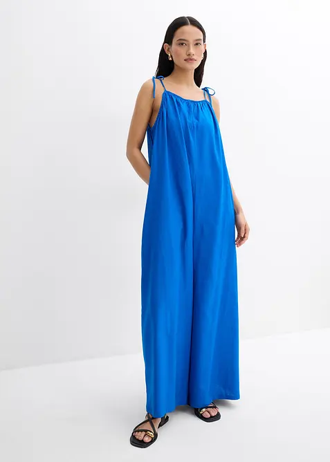 Jumpsuit i linne och viskos, bonprix