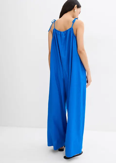 Jumpsuit i linne och viskos, bonprix