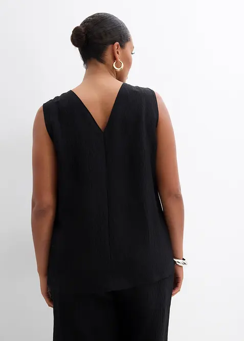 Linne av krinklad viskosmix, bonprix