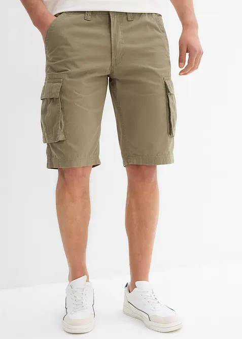 Cargoshorts av ren bomull, Relaxed Fit, bonprix