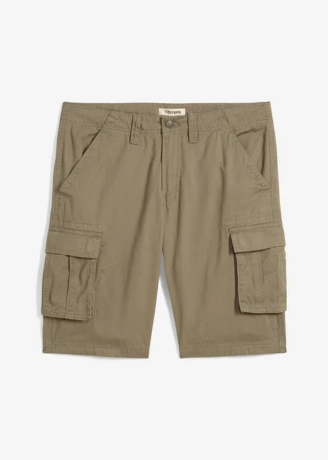 Cargoshorts av ren bomull, Relaxed Fit, bonprix