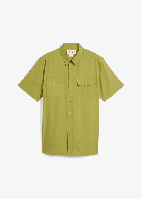 Kortärmad skjorta i ren bomull, bonprix