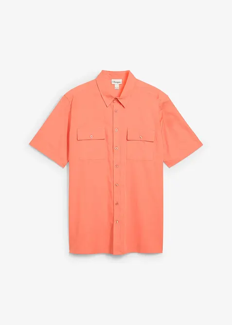 Kortärmad skjorta i ren bomull, bonprix