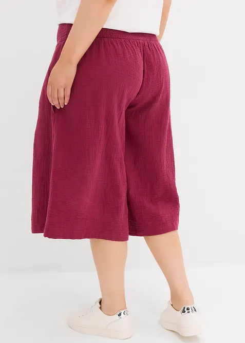 Capribyxa i mjuk muslin, bonprix