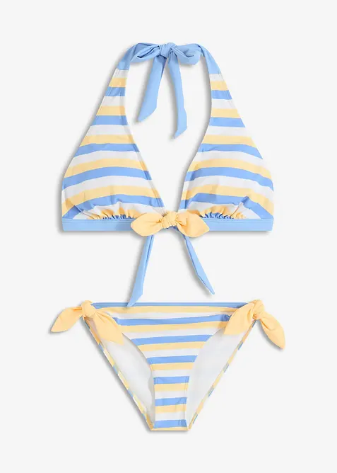 Halterneckbikini med knytband (2-delar), bonprix