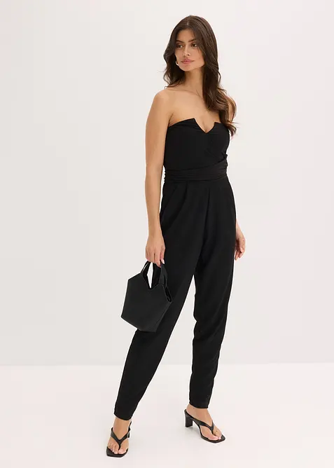 Jumpsuit med bustieröverdel och knytdetalj, bonprix