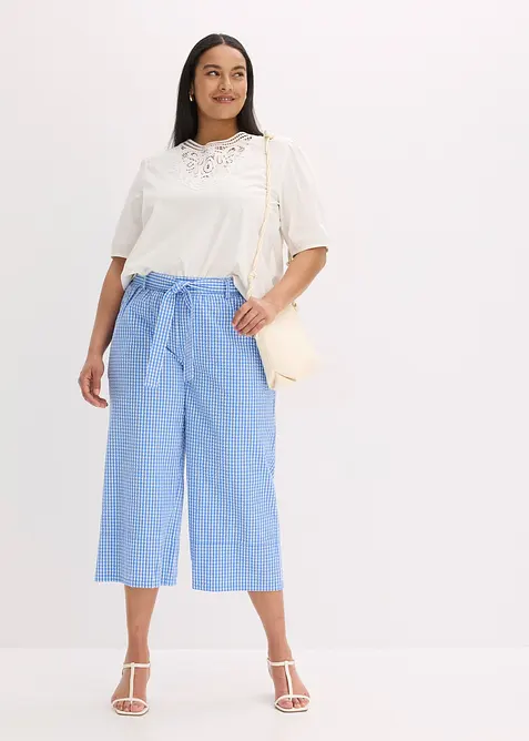 Smårutig byxa, bonprix