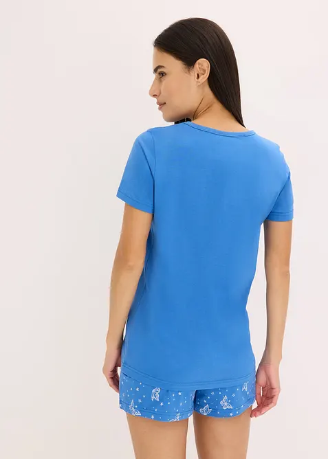 Pyjamas med shorts, av ren bomull, bonprix