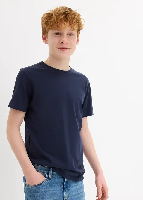 T-shirt av ren bomull (3-pack), bonprix