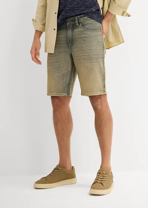 Dirty Washed jeansshorts, Regular Fit, bonprix