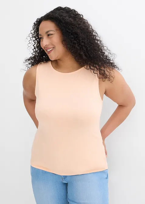 Linne i mjuk viskos (2-pack), bonprix