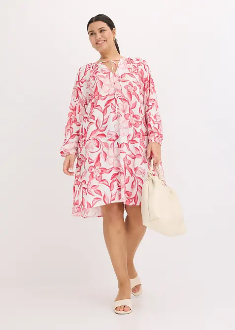 Mönstrad tunika av viskos med mjukt fall, bonprix