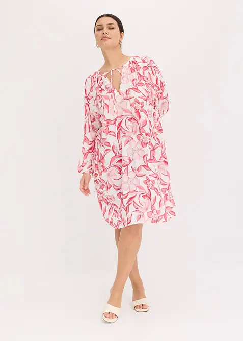 Mönstrad tunika av viskos med mjukt fall, bonprix