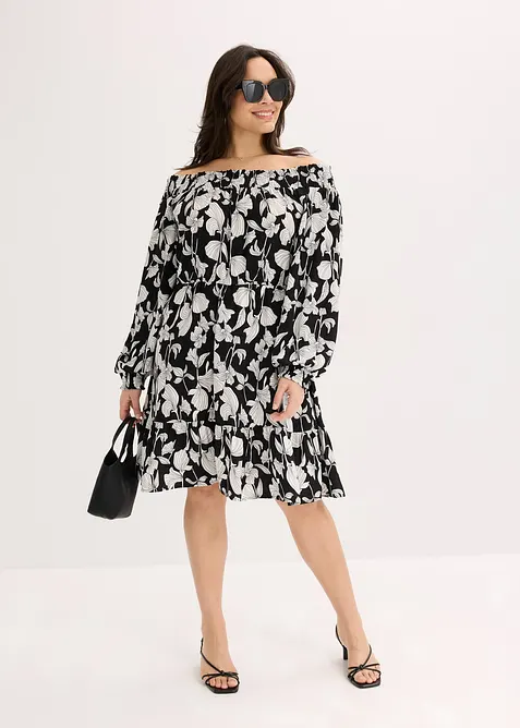 Mönstrad singoallaklänning, bonprix