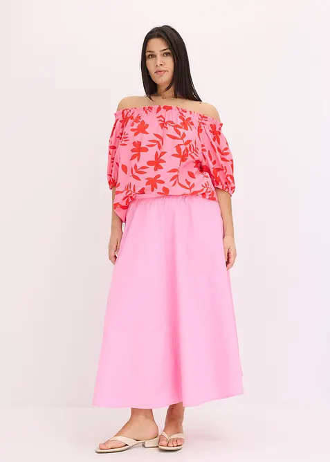 Mönstrad singoallablus av fintrådig viskosmix, bonprix