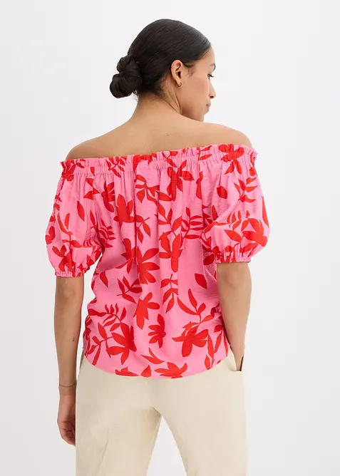 Mönstrad singoallablus av fintrådig viskosmix, bonprix