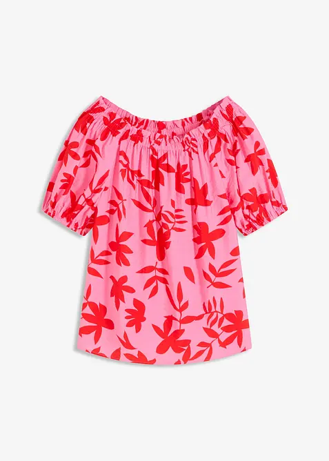 Mönstrad singoallablus av fintrådig viskosmix, bonprix