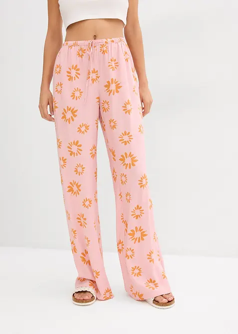 Dra-på byxa av mjuk viskos, bonprix