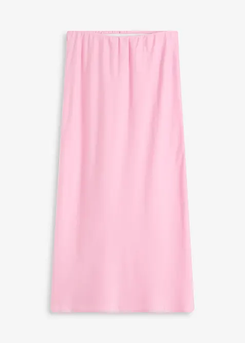 Satinkjol i midilängd, bonprix