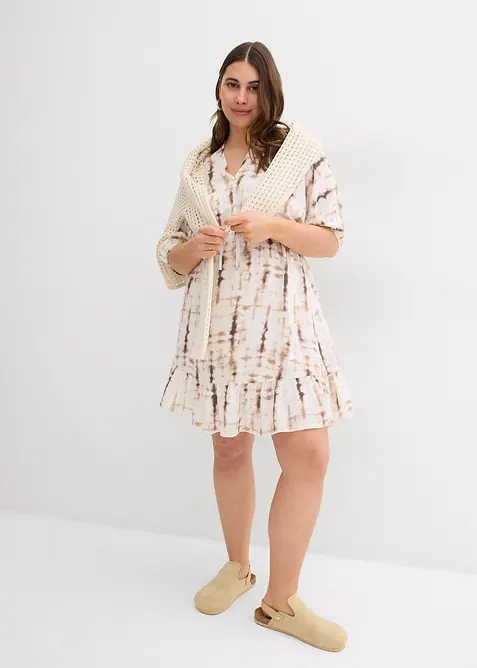 Minikl&auml;nning i f&ouml;ljsam viskos, bonprix