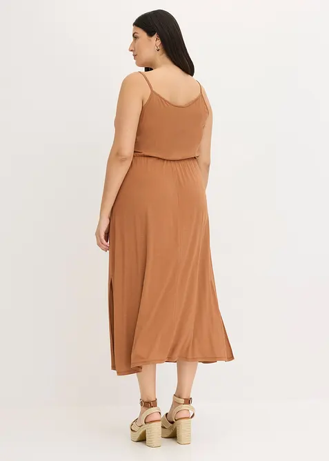 Jerseykl&auml;nning med spets, bonprix