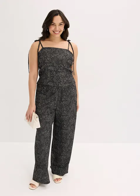 Kräppat jerseylinne, bonprix