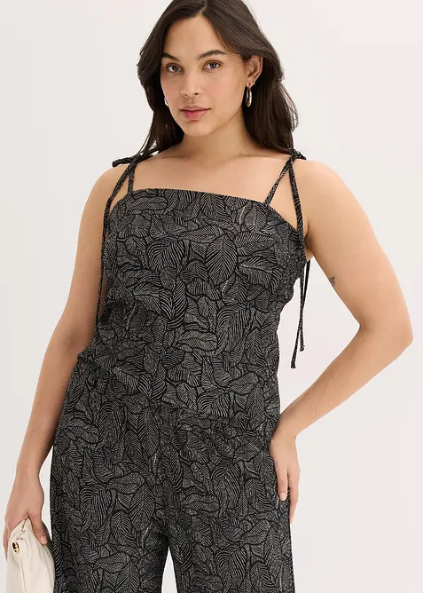 Kräppat jerseylinne, bonprix