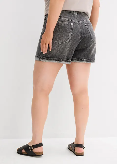 Jeansshorts High Waist, Low Stretch, bonprix