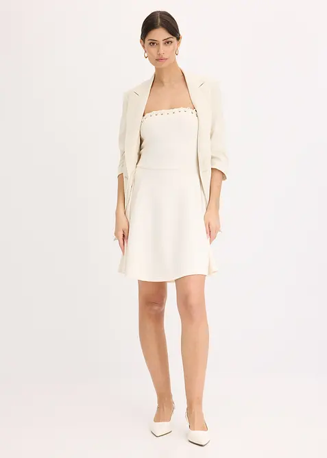 Klänning med kedjedetalj, bonprix