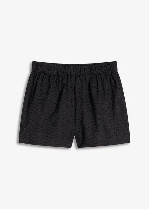 Shorts med hålbroderi, bonprix