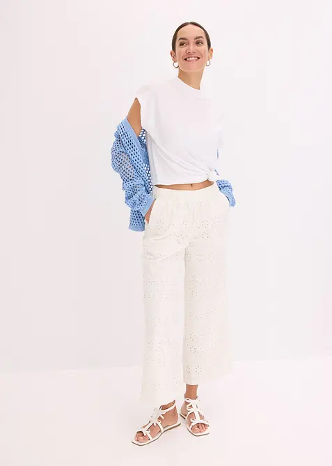 Culottebyxa av brodyr, bonprix