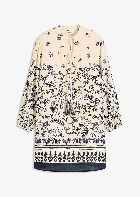 Kort klänning i linnestil, bonprix