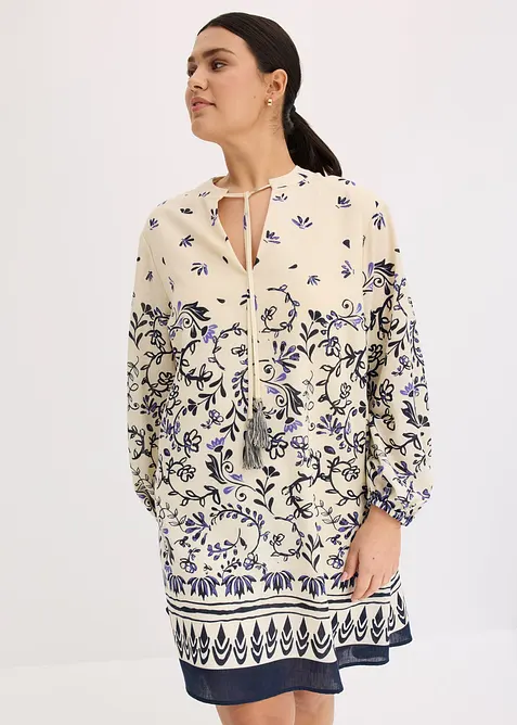 Kort kl&auml;nning i linnestil, bonprix