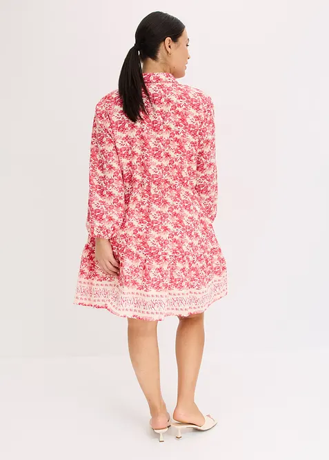 Kl&auml;nning i linnelook, bonprix