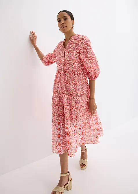 Midiklänning av luftig bomull, bonprix