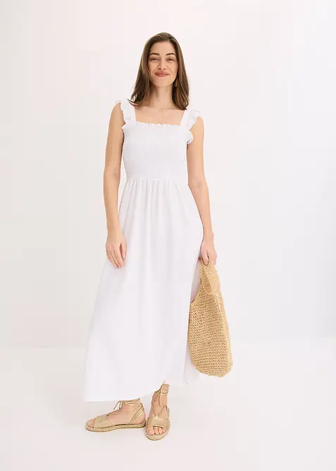 Jerseyklänning med smock, bonprix