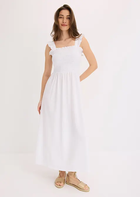 Jerseyklänning med smock, bonprix