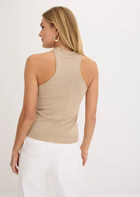 Halternecklinne med mjuk viskos, bonprix