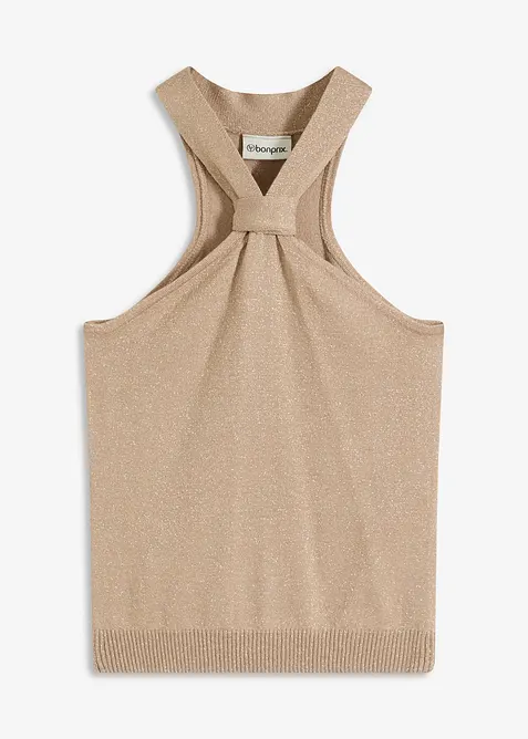 Halternecklinne med mjuk viskos, bonprix