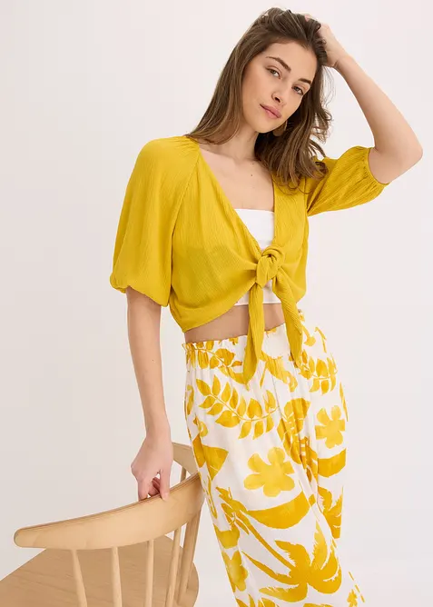 Blustopp i mjuk viskos, bonprix