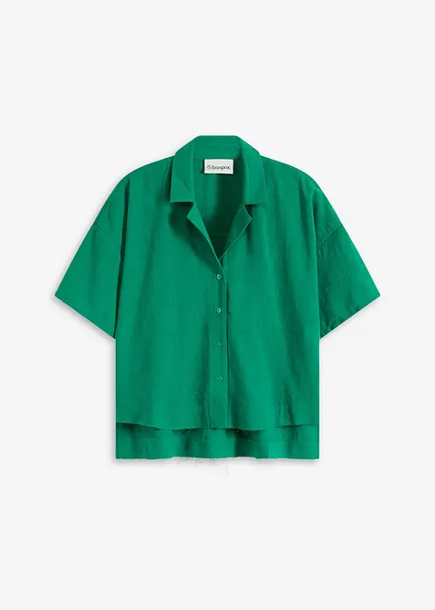 Skjortblus i oversizemodell, bonprix