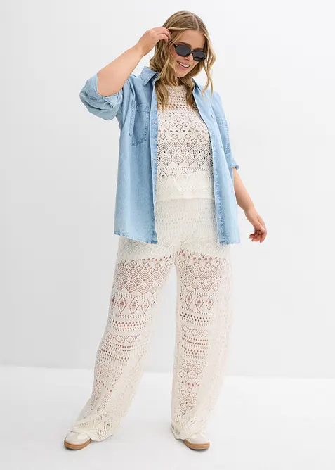 H&aring;lm&ouml;nstrad dra p&aring;-byxa, bonprix