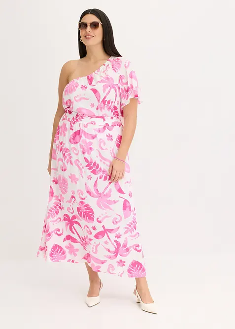 Maxikjol i viskos med struktur, bonprix