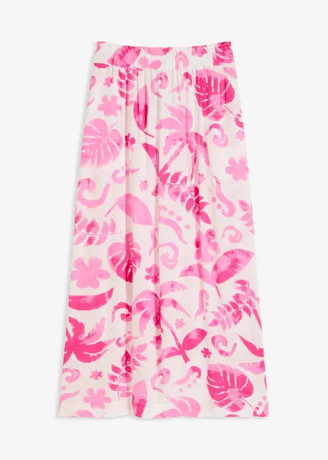 Maxikjol i viskos med struktur, bonprix